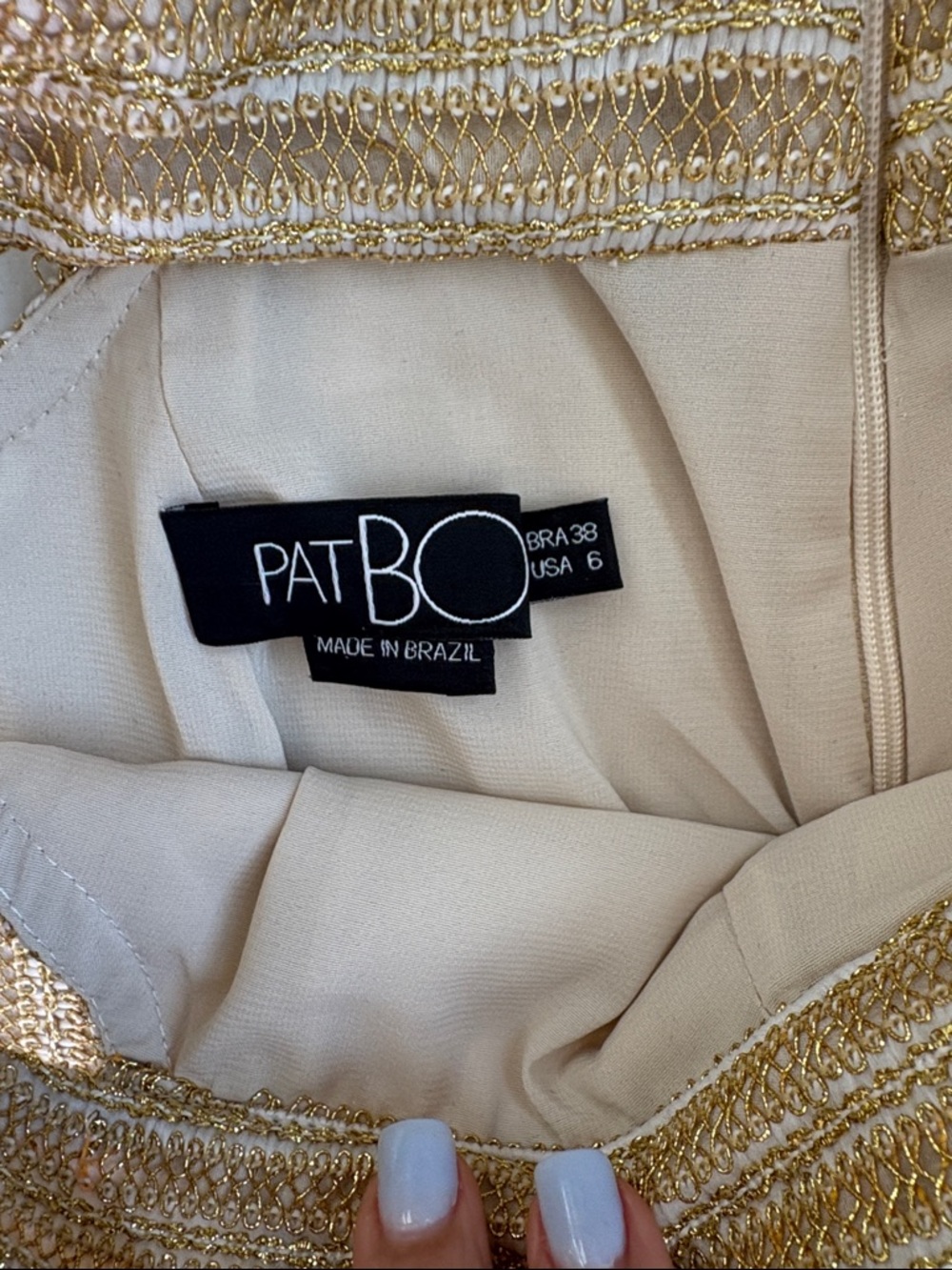 Patbo gold Metallic Ruffle Two-Piece Crop Top & Shorts Set - Picture 3 of 6